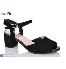 Босоніжки жіночі на літо (6 пар р.36-41) чорний  "Aba"