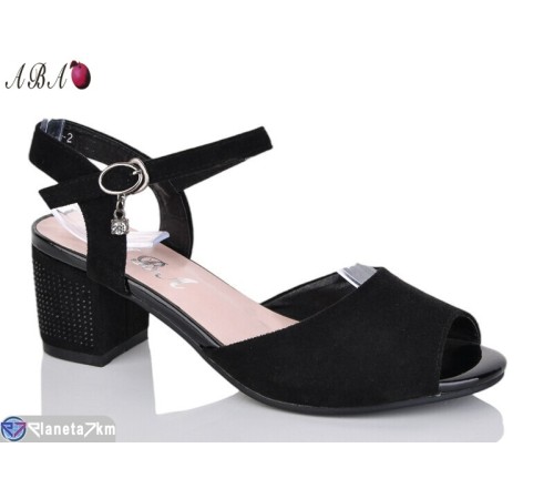 Босоніжки жіночі на літо (6 пар р.36-41) чорний  "Aba"