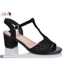 Босоніжки жіночі на літо (6 пар р.36-41) чорний  "Aba"