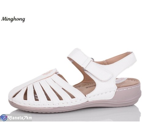 Босоніжки жіночі на літо (8 пар р.37-42) білий  "HORSE"