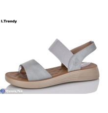 Босоніжки жіночі на літо (8 пар р.36-41) сірий  "Trendy"