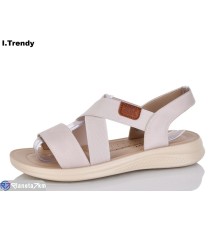 Босоніжки жіночі на літо (8 пар р.36-41) бежевий  "Trendy"