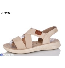 Босоніжки жіночі на літо (8 пар р.36-41) бежевий  "Trendy"