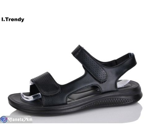 Босоніжки жіночі на літо (8 пар р.36-41) чорний  "Trendy"