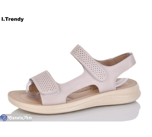 Босоніжки жіночі на літо (8 пар р.36-41) бежевий  "Trendy"