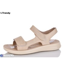 Босоніжки жіночі на літо (8 пар р.36-41) бежевий  "Trendy"