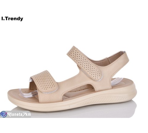 Босоніжки жіночі на літо (8 пар р.36-41) бежевий  "Trendy"