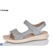 Босоніжки жіночі на літо (8 пар р.36-41) сірий  "Trendy"