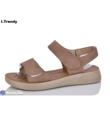 Босоніжки жіночі на літо (8 пар р.36-41) коричневий  "Trendy"