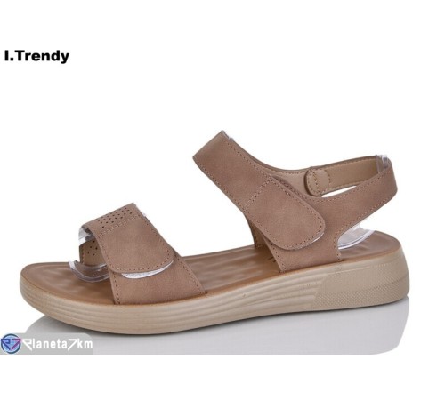 Босоніжки жіночі на літо (8 пар р.36-41) коричневий  "Trendy"