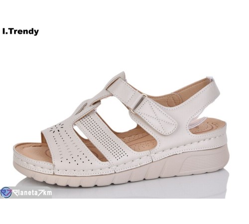 Босоніжки жіночі на літо (8 пар р.37-42) бежевий  "Trendy"