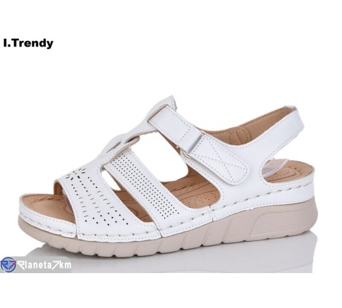 Босоніжки жіночі на літо (8 пар р.37-42) білий  "Trendy"