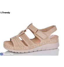 Босоніжки жіночі на літо (8 пар р.37-42) бежевий  "Trendy"
