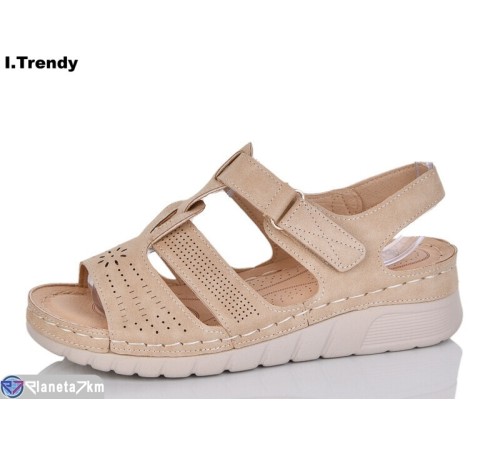 Босоніжки жіночі на літо (8 пар р.37-42) бежевий  "Trendy"