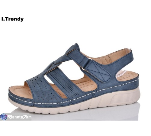 Босоніжки жіночі на літо (8 пар р.37-42) синій  "Trendy"