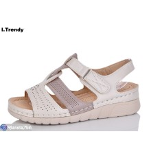 Босоніжки жіночі на літо (8 пар р.37-42) бежевий  "Trendy"