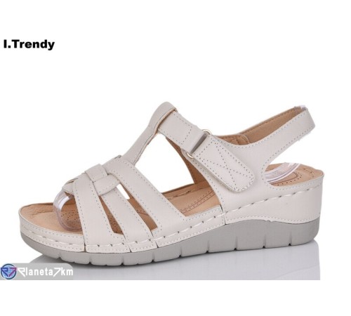 Босоніжки жіночі на літо (8 пар р.36-41) бежевий  "Trendy"