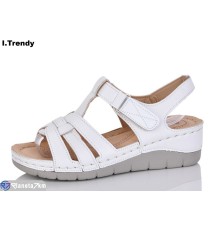 Босоніжки жіночі на літо (8 пар р.36-41) білий  "Trendy"