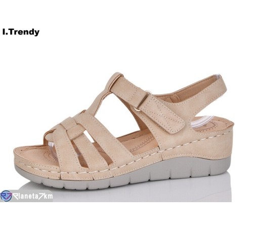 Босоніжки жіночі на літо (8 пар р.36-41) бежевий  "Trendy"