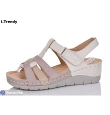 Босоніжки жіночі на літо (8 пар р.36-41) бежевий  "Trendy"