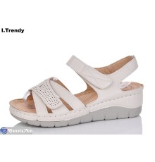 Босоніжки жіночі на літо (8 пар р.36-41) бежевий  "Trendy"