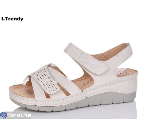 Босоніжки жіночі на літо (8 пар р.36-41) бежевий  "Trendy"