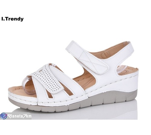 Босоніжки жіночі на літо (8 пар р.36-41) білий  "Trendy"