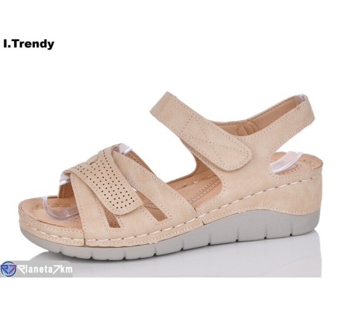 Босоніжки жіночі на літо (8 пар р.36-41) бежевий  "Trendy"