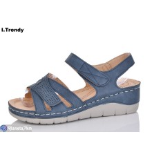 Босоніжки жіночі на літо (8 пар р.36-41) синій  "Trendy"