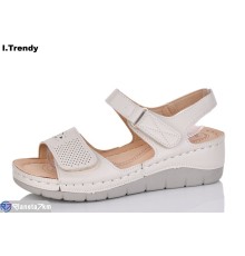 Босоніжки жіночі на літо (8 пар р.36-41) бежевий  "Trendy"