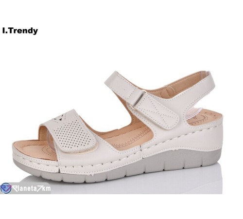 Босоніжки жіночі на літо (8 пар р.36-41) бежевий  "Trendy"