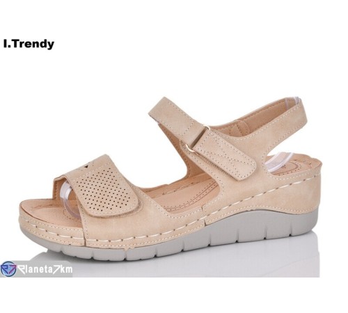 Босоніжки жіночі на літо (8 пар р.36-41) бежевий  "Trendy"