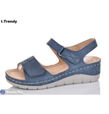 Босоніжки жіночі на літо (8 пар р.36-41) синій  "Trendy"