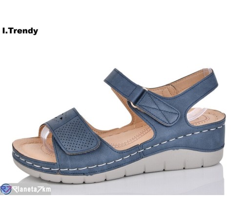 Босоніжки жіночі на літо (8 пар р.36-41) синій  "Trendy"