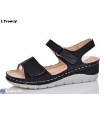 Босоніжки жіночі на літо (8 пар р.36-41) чорний  "Trendy"