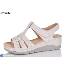 Босоніжки жіночі на літо (8 пар р.36-41) бежевий  "Trendy"