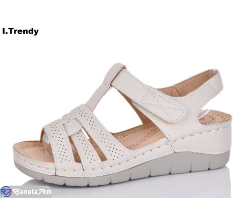 Босоніжки жіночі на літо (8 пар р.36-41) бежевий  "Trendy"