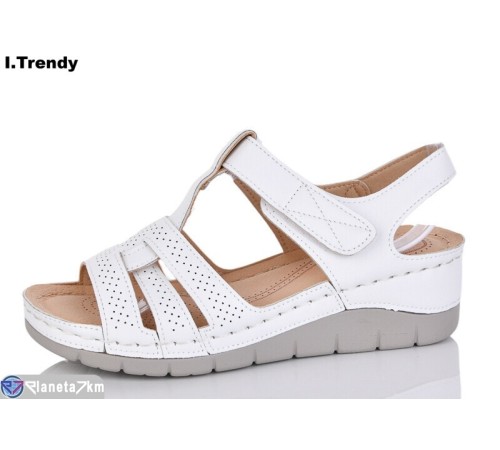 Босоніжки жіночі на літо (8 пар р.36-41) білий  "Trendy"