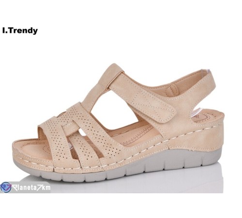 Босоніжки жіночі на літо (8 пар р.36-41) бежевий  "Trendy"