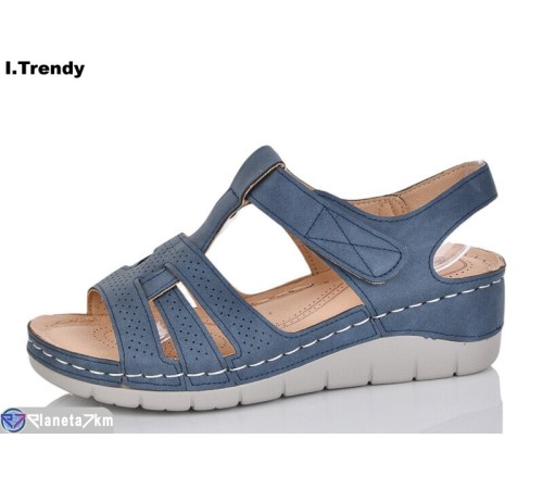 Босоніжки жіночі на літо (8 пар р.36-41) синій  "Trendy"