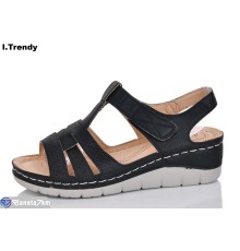 Босоніжки жіночі на літо (8 пар р.36-41) чорний  "Trendy"