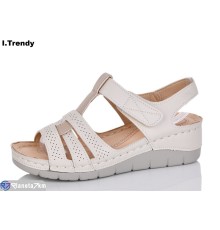 Босоніжки жіночі на літо (8 пар р.36-41) бежевий  "Trendy"