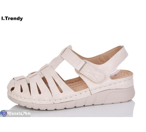 Босоніжки жіночі на літо (8 пар р.37-42) бежевий  "Trendy"