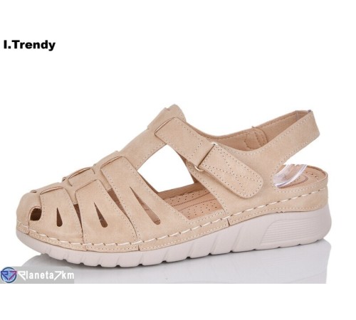 Босоніжки жіночі на літо (8 пар р.37-42) бежевий  "Trendy"