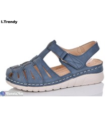 Босоніжки жіночі на літо (8 пар р.37-42) синій  "Trendy"