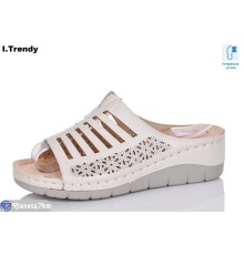 Шлепки жіночі на літо (8 пар р.36-41) бежевий  "Trendy"