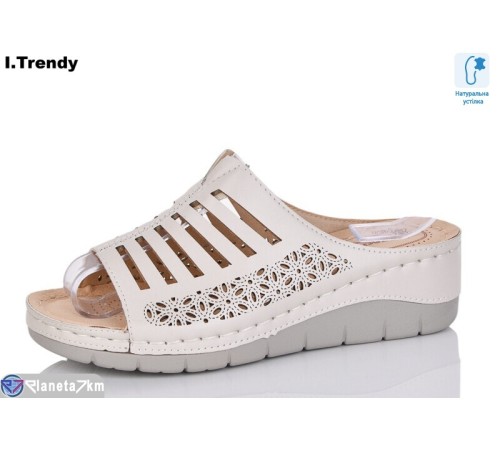 Шлепки жіночі на літо (8 пар р.36-41) бежевий  "Trendy"