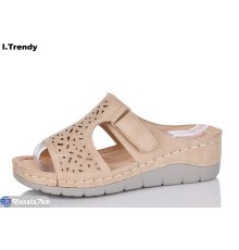 Босоніжки жіночі на літо (8 пар р.37-42) коричневий  "Trendy"