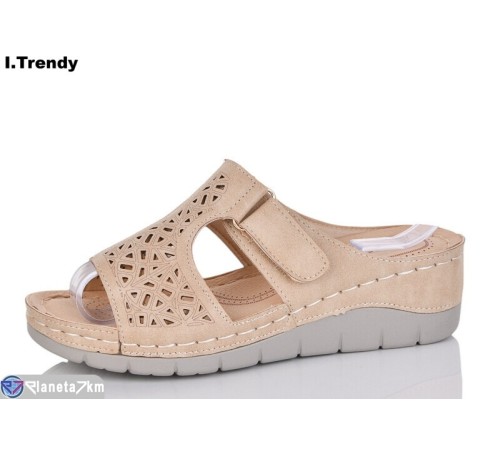 Босоніжки жіночі на літо (8 пар р.37-42) коричневий  "Trendy"