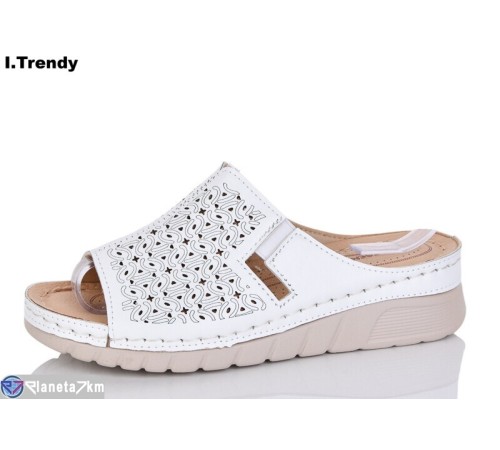 Шлепки жіночі на літо (8 пар р.37-42) білий  "Trendy"